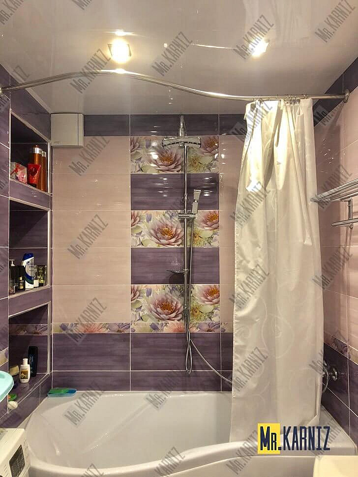 Карниз для ванной Vannesa Монти Передний борт 150х105 Усиленный 20 мм MrKARNIZ фото 16