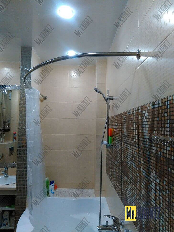 Карниз для ванны EvaGold OLB-807 угловой 170х120 Усиленный 25 мм MrKARNIZ фото 14