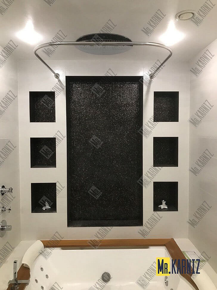 Карниз для ванны Polla Largo П-образный 190х100 Усиленный 20 мм MrKARNIZ фото 5