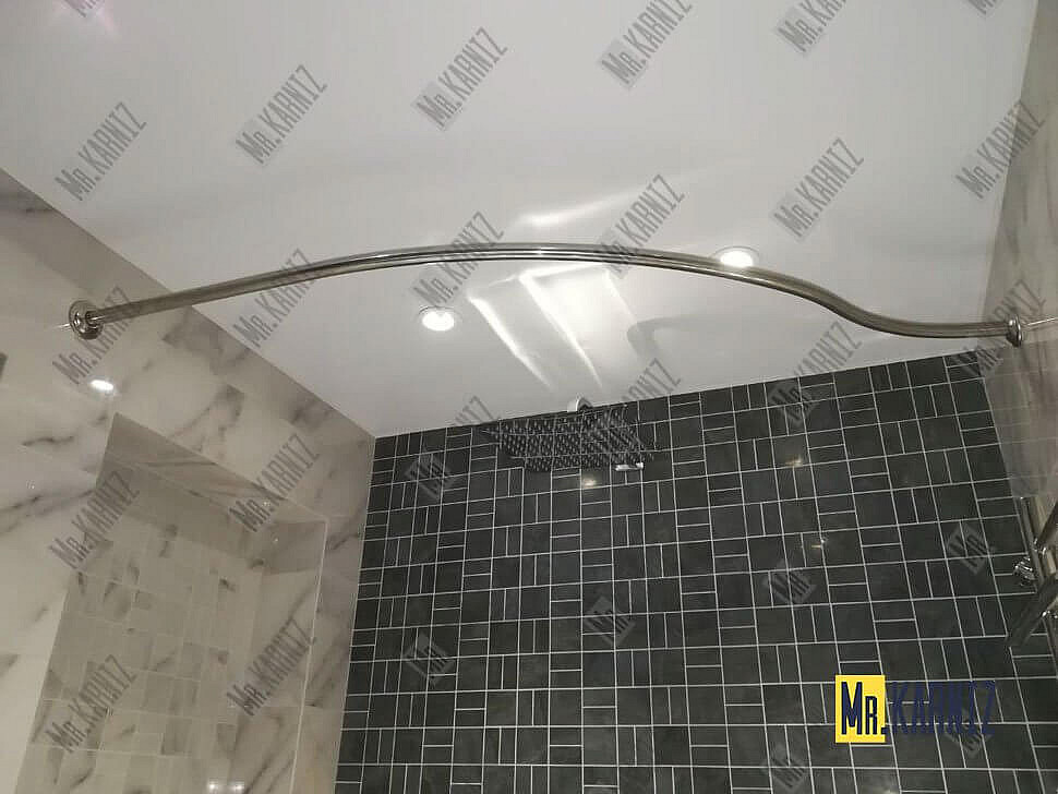 Карниз для ванной Vannesa Монти Передний борт 150х105 Усиленный 20 мм MrKARNIZ фото 2