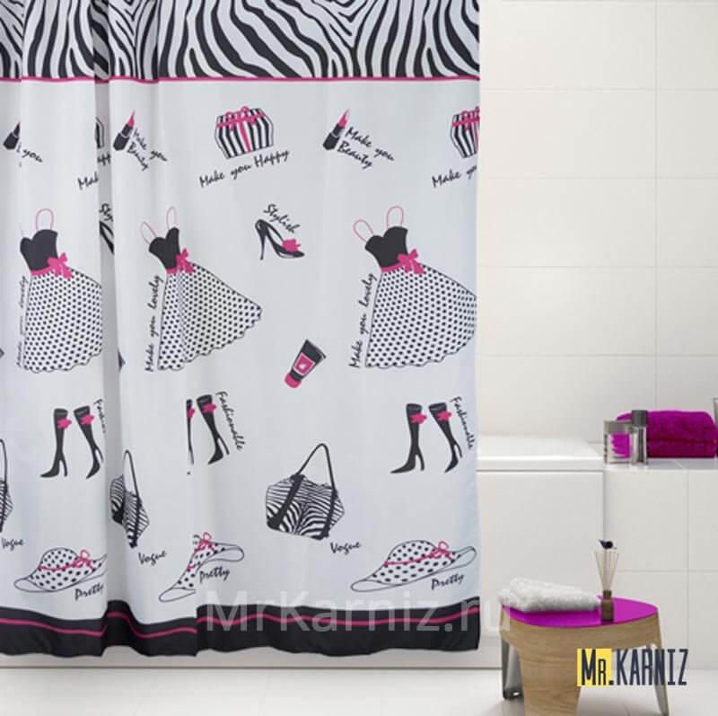 Штора для ванной Happy Girl