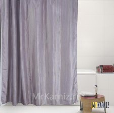 Штора для ванной Двухслойная Органза серая